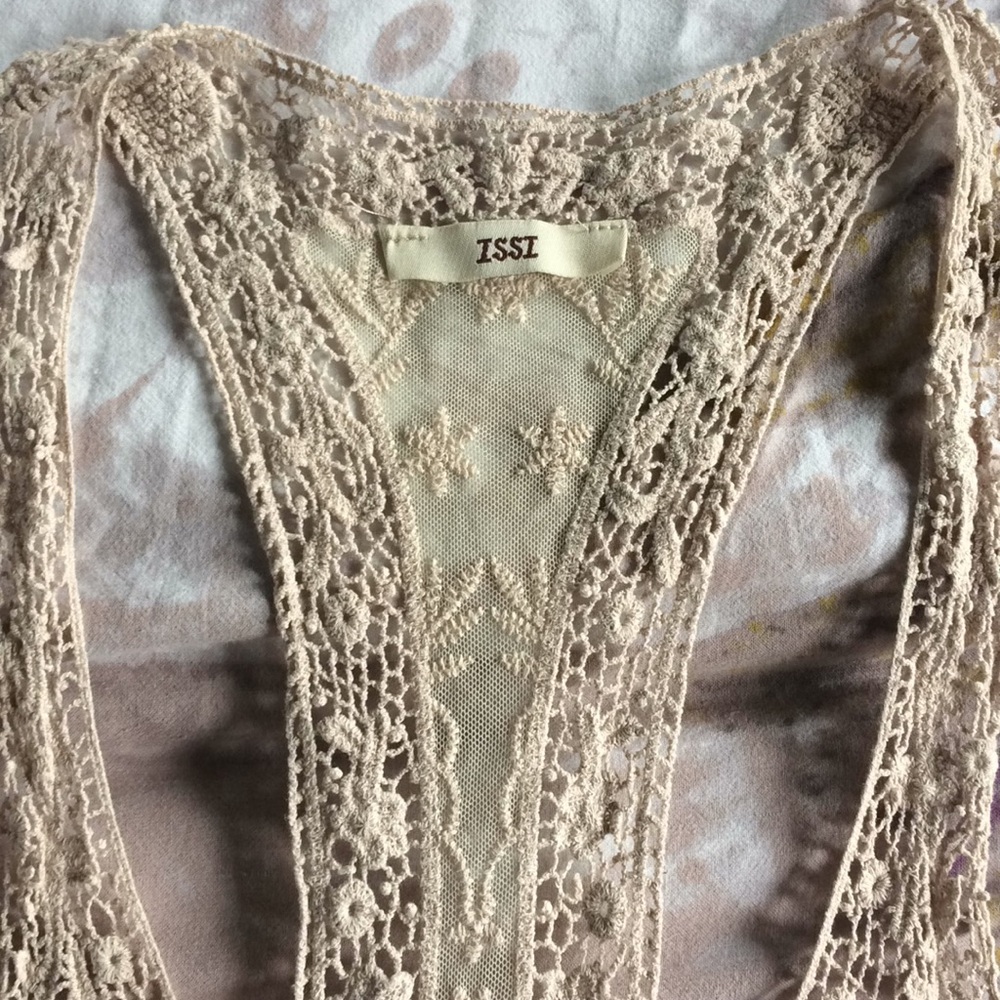 Lacy Antique-style top Size S boho chic romantic